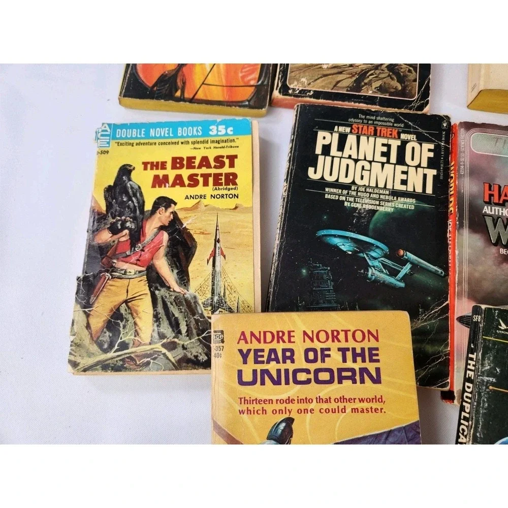 SciFi & Classics Paperback Books Various Authors Lot of 14 1984 Verne C.S. Lewis